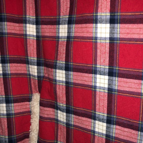 Plaid Vest with fur on inside - Picture 1 of 5